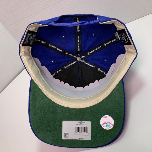 Atlanta Braves Cooperstown '47 Hitch Snapback Hat Royal Blue Adjustable New - Picture 5 of 8